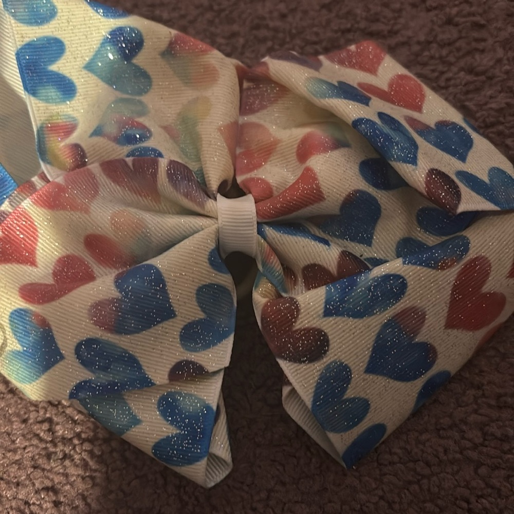 JoJo Siwa hair bow with Pony tail holder
